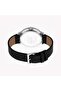Men's Black Leather Watch, Silver Dial | Es1g201m0035 - 3