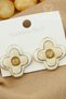 Original Steel Nail Earrings - Gold Flower Luck Steel Earrings Non-Tarnish Non-Fade Daily Wear 2.5cm