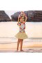 Adult Kids Hawaiian Party Set - 40 cm Natural Skirt + Flower Accessories (5 Pieces) () Glbl-Stl57839 - 4