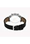Men's Black Leather Watch, Silver Dial | Es1g120m0025 - 3