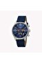 Men's Blue Leather Watch, Blue Dial | Es1g262m0085