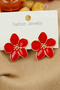 Original Steel Nail Earrings - Gold Flower Steel Earrings Non-Tarnish Non-Fade Daily Wear 2.5cm