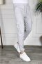 Men's Gray Regenerated Fabric Double Cargo Pocket Pack Elastic Leg Sweatpants - 2