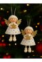 Angel Christmas Ornament Set of 2 15 cm – Christmas Tree Ornament, New Year Party Decor - 6