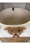 Children's Baby Room Wicker Teddy Bear Figured Toy Basket Organizer Gift Decorative Basket - 4