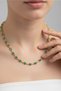 Steel Green Chain Necklace 45 cm |   Gold Color Non Tarnish Jewelry Women Steel Necklace - 2