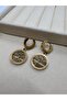 Gold Color Life Tree Figured Stainless Steel Earrings - 3