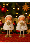 Angel Christmas Ornament Set of 2 15 cm – Christmas Tree Ornament, New Year Party Decor - 8
