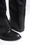 Women's Black Fixed Leggings Detailed Comfortable Heeled Boots - 2