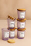 Motto - 6-Piece Bamboo Vacuum Lid Spoon, Label Gift Included, Purple Glass Storage Container Spice Jar Set 315 ml - 3