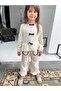 Girl's Cotton Cream Stylish Bow Detail Set – Comfortable and Elegant Design - 4