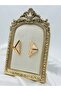 Gold Cream Triangle Earrings – Marble Pattern Geometric Shape Women's Jewelry |   Special Boxed - 6