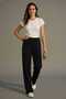 High-Waisted, Wide-Leg, Comfortable Fit, Elastic Waistband Pants - 2