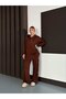 Women's Modal Fabric Premium Quality Snap Button Detail Pocket Suit - 4