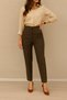 Women's High Waist Pencil Extra Slim Fabric Trousers (Ideal for Daily and Office Use) - 2