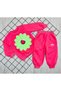 Double Flower Printed Girl's Set - 2