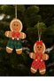 Cookie Man Ornament Set of 2 15cm – Christmas New Year Tree and Party Decoration |   Christmas Ornaments - 7