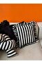 Stripe Square Ruffle Throw Pillow Cover / Pillow Case - 3