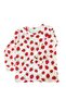 Girl's Pink Strawberry Cotton Pajama Set - 4