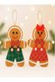 Cookie Man Ornament Set of 2 15cm – Christmas New Year Tree and Party Decoration |   Christmas Ornaments - 6