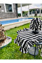 Stripe Linen Heryeri Frilly Rectangular Runner 50Cmx150Cm - 3