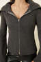 Women's Ribbed Zippered Knit Cardigan - 4