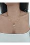 Women's Letter Necklace Christmas Themed Gold Necklace