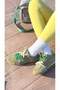Glow Genuine Leather Suede Double Laced Colorful Sneaker Sports Shoes - 2