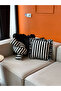 Stripe Square Ruffle Throw Pillow Cover / Pillow Case - 6