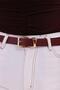 Classic Gold Buckle Women's Belt Trouser Belt Dress Belt Shirt Belt Jeans Belt Coat Belt - 2