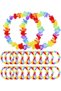 Hawaiian Floral Neck Garland - Colorful Tropical Party Leisi 12 Pieces (4940) - 2