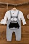 Baby Boy Long Sleeve T-Shirt and Patterned Salopet Set - 3