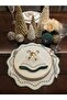 Embroidered Round Supla American Service. Dark Green (1 Piece) - 6