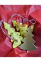 3Pcs Christmas New Year Ornament, Colorful Felt, Embroidered Pine Tree and Gold Plexi Set 5 - 6