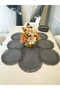 Jute, American Dinnerware Set, 6 Plates, 1 Bread Basket, 1 Runner, Plate Mat, Runner, Plate Set, Lux Presentation - 4