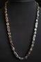Men's Steel Chain Necklace 316L Stainless Steel with Special Link Ring - 3