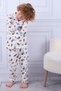 102 Boys' Long Sleeve Shirt Pajama Set-White - 2
