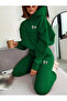 Unisex Men's and Women's Dr Teddy Bear Printed Oversize 3 Thread Hooded Tracksuit Set