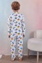 108 Boys' Long Sleeve Crew Neck Pajama Set-White - 5