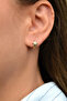 Star Figured Hoop Earrings – Antiallergic Children's Earrings with Gold and Silver Color Options - 6