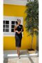 One-Shoulder Stone-Lined Midi Length Tulle Dress - 4