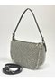 Lavina Model Women's Luxury Stone Diamond Black Evening Dress Clutch Chain Strap Handheld Wedding Engagement Evening Bag