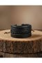 3Pcs Leather Bracelet Plain Design Genuine Leather Bracelet Fashion Bracelet - 3