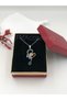Steel Women's Necklace Stainless Silver Color with Heart 45 cm Antiallergic with Gift Box