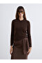 Rmz Gi̇yi̇m Farkiyla Devrik Roba Collar Women's Knitwear Sweater