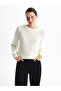 Crew neck solid long sleeve women knitwear sweater