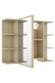 Mirror Cabinet | Sonoma oak | Engineered wood, acrylic | 80x20.5x64 cm - 4