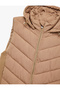 Comfortable Fit Sleeveless Pocketed Zippered Hooded Inflatable Vest - 5