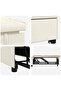 Sofa Bed Cream 194 x 67 x 82 cm Velvet - 6