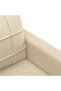 3-Seater Sofa Cream 180 cm Fabric - 5